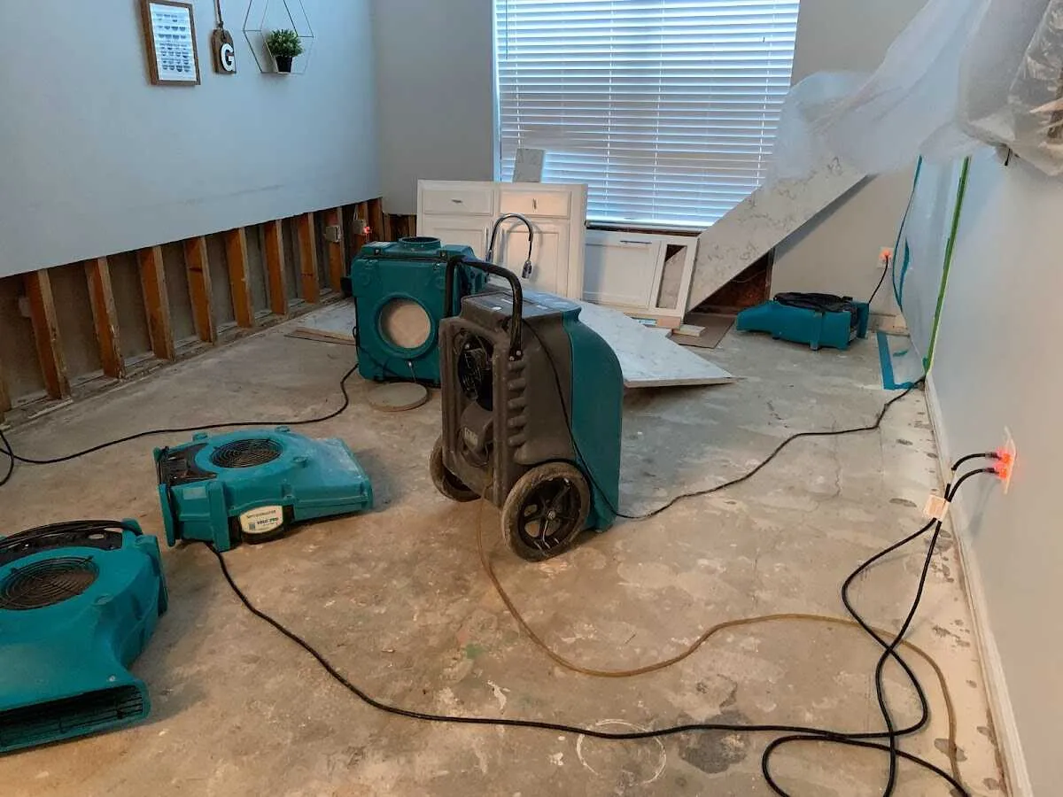 Dehumidifier in flood-cut room for Water Extraction & Removal in Alice